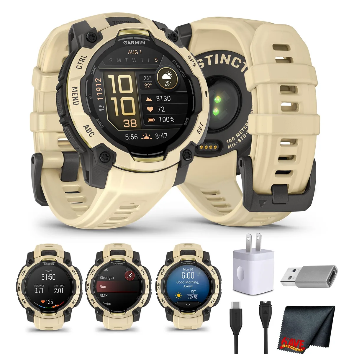 Garmin Garmin Instinct 3 AMOLED 45mm Citrine wearable technology — product photo