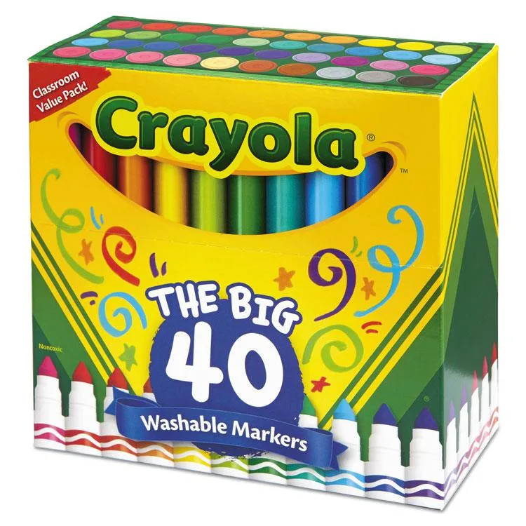 Crayola Crayola Ultra-Clean Washable Markers 40 Set 58-7858 — product photo