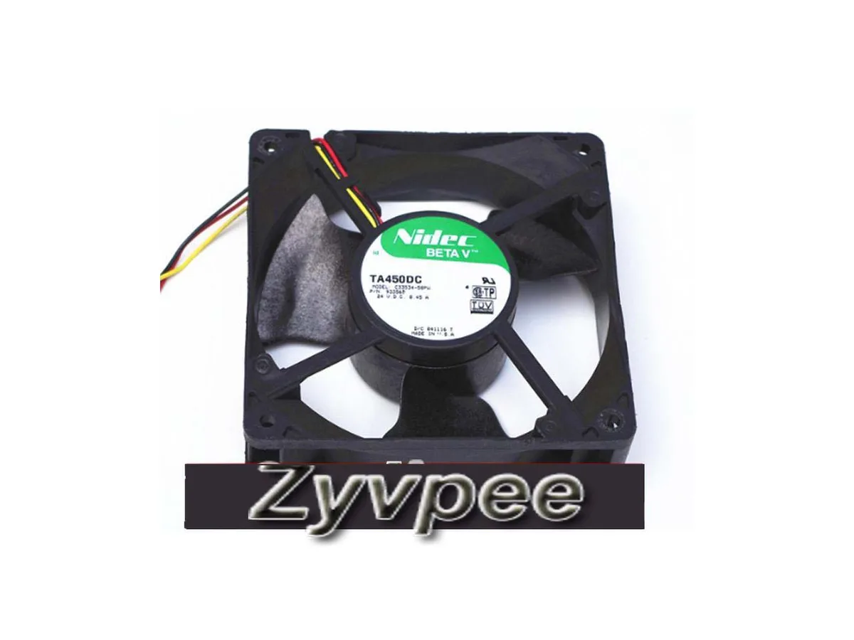 Zyvpee Zyvpee NIDEC TA450DC C33534-58PW 12038 24V 0.45A 3 Wires 12cm Server Case Fan — product photo
