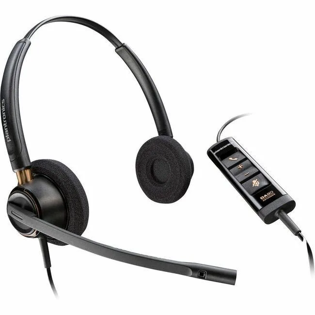 POLY POLY 783R3AA EncorePro 525 Headset USB-A 35 kHz 21 kHz 6.84 ft Cable Black accessory — product photo