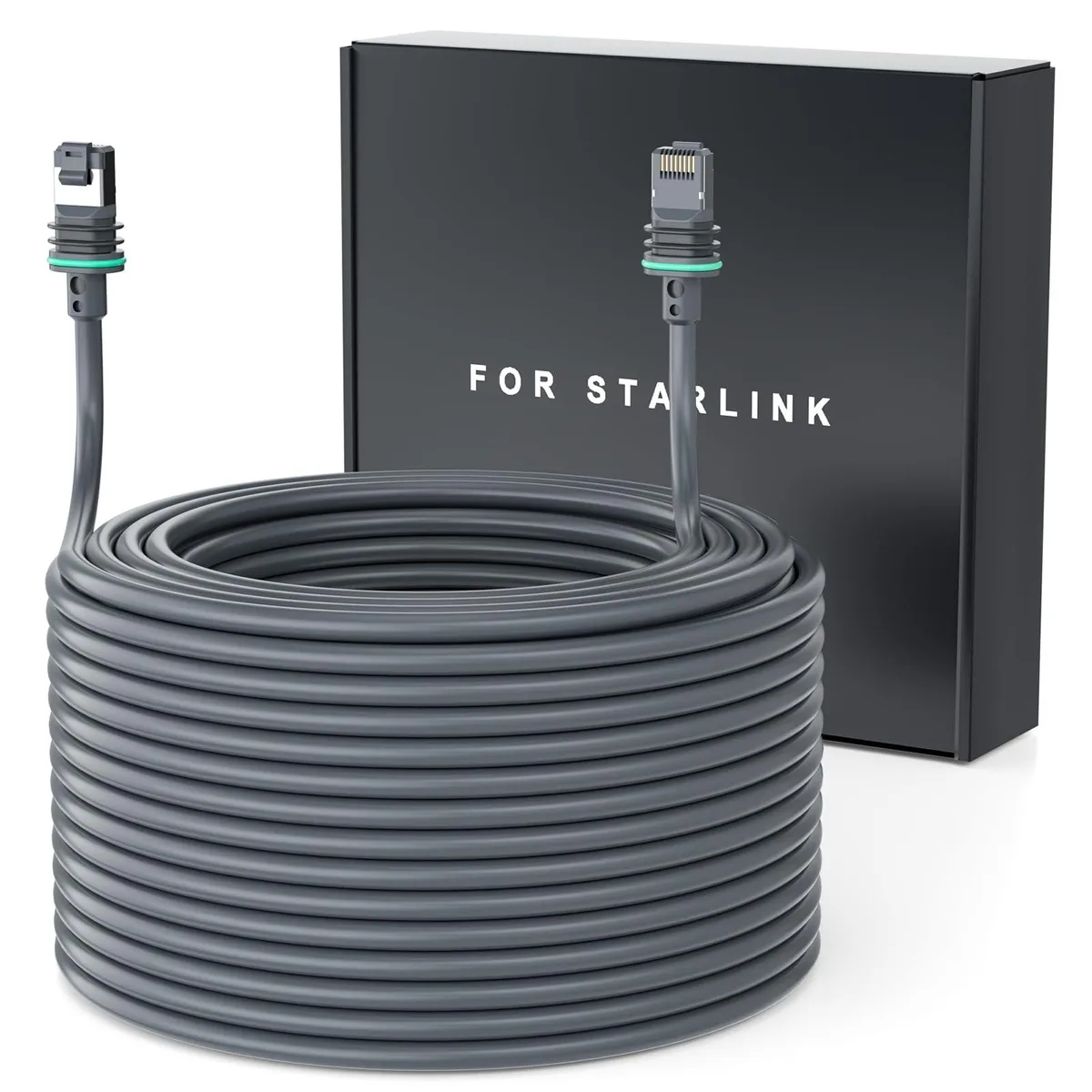  Ackno Starlink Gen 3/4/5/MINI Cat 6 Ethernet Cable 150FT 46M 26AWG 2200Mpbs — product photo