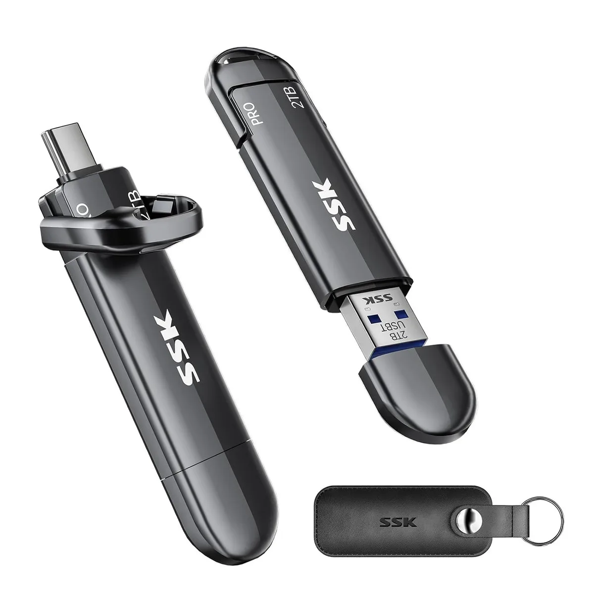 LORDWORLD LORDWORLD USB-C &amp; USB-A 2TB SSD Adapter 1000MB/s — product photo