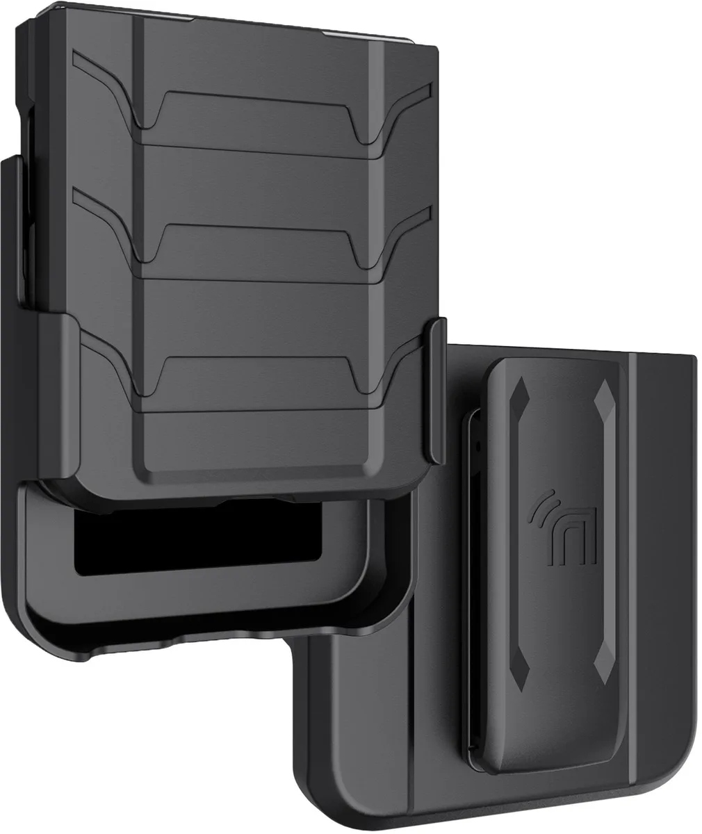 Nakedcellphone Nakedcellphone Tactical Case &amp; Belt Clip Holster for Samsung Galaxy Z Flip 5 5G - Black — product photo