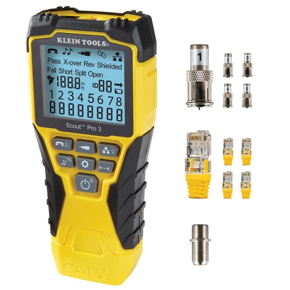 Klein Tools Klein Tools VDV501-851 Cable Tester Kit with Scout Pro 3 and 5 Locator Remotes — product photo