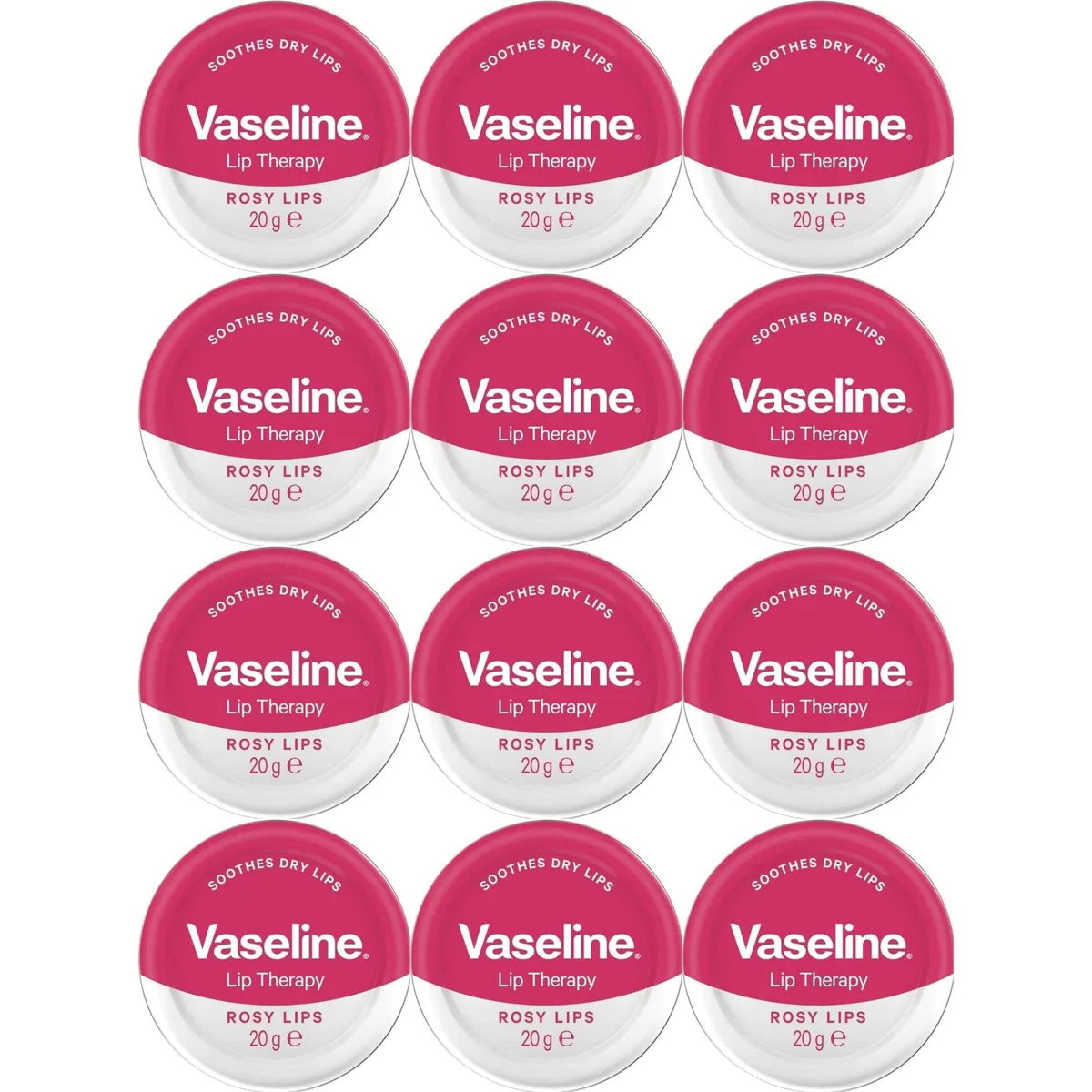 Vaseline Vaseline Skin Care Rosy Lips 20 g 12 Pack — product photo