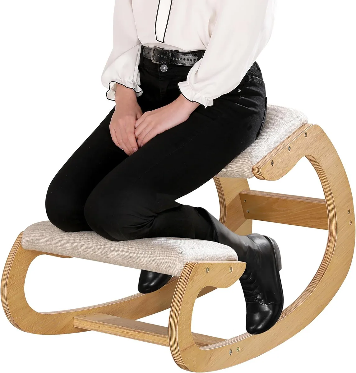 PISKEKAT PISKEKAT Kneeling Chair Rocking White Oak — product photo