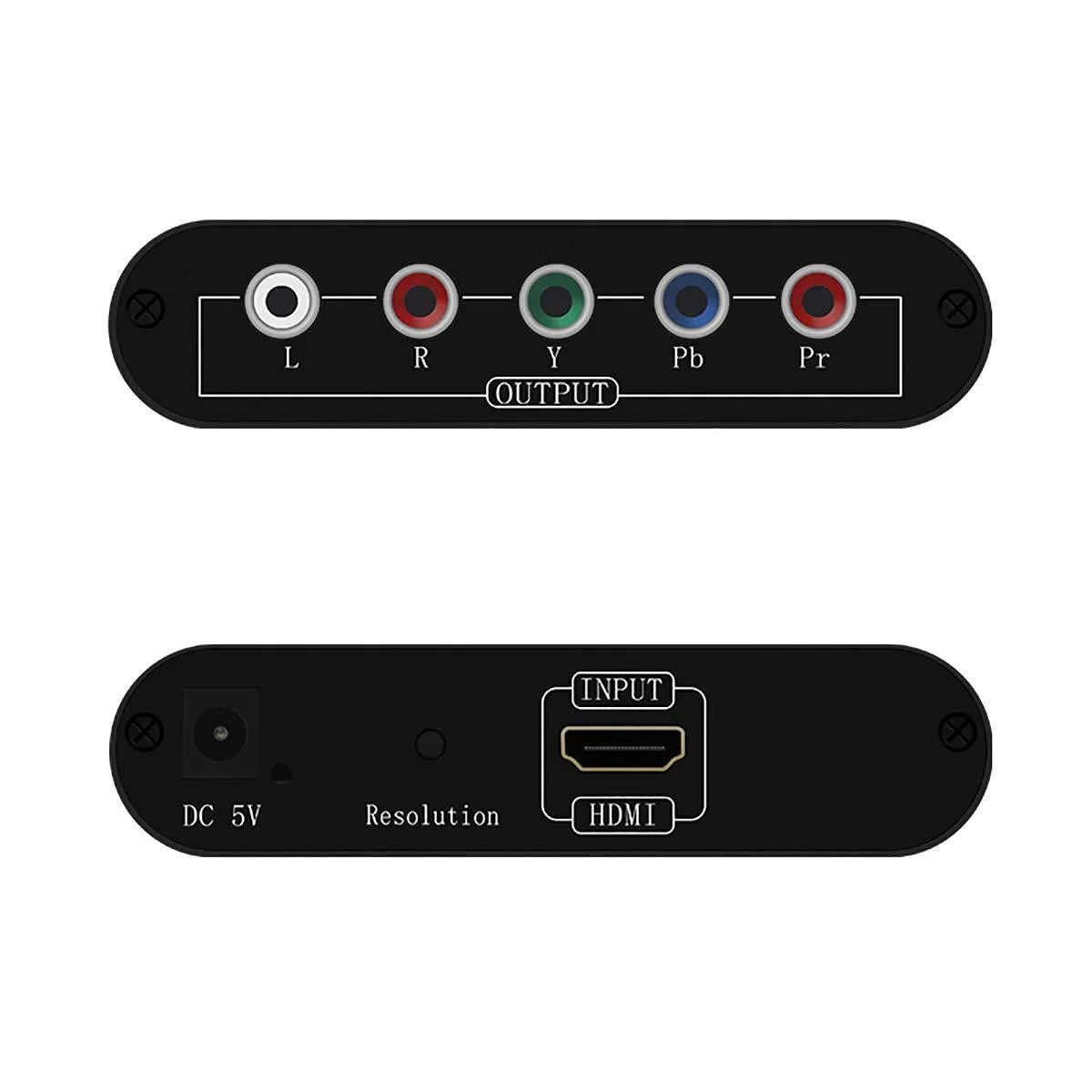 Vszerda Vszerda HDMI to 1080P Component YPbPr RGB 5RCA Scaler Converter Adapter with R/L Audio Support — product photo