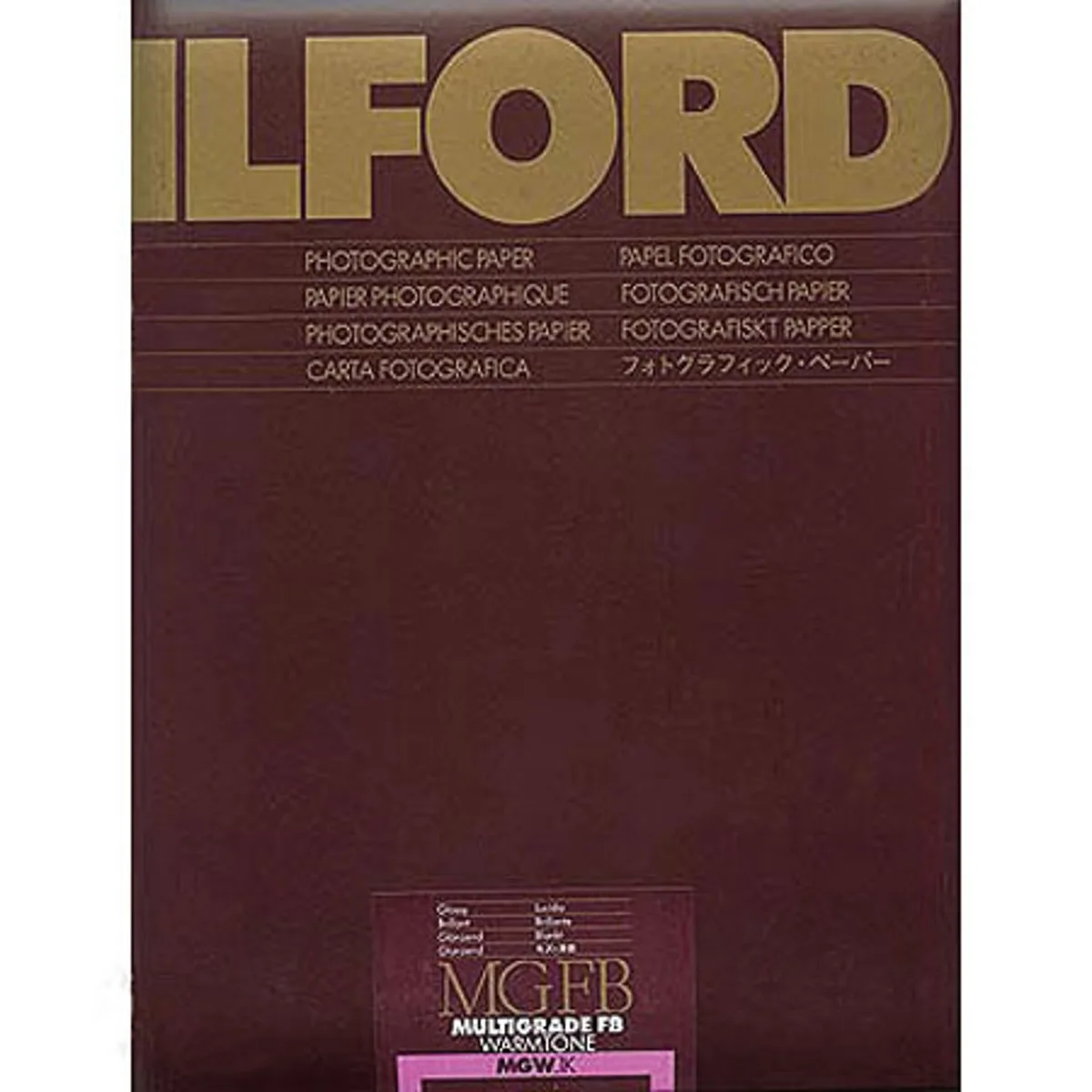 Ilford Ilford Multigrade FB Warmtone VC Glossy 8x10 25 Sheets Film Camera — product photo