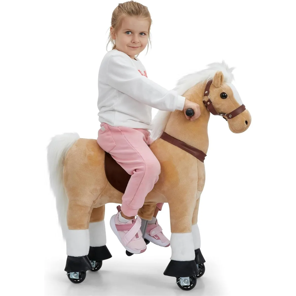 Lil' Jumbl Lil' Jumbl LILJUBHORS06 Small Ride-On Horse Vehicle Off-White — product photo