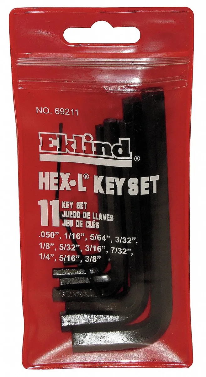 Eklind Eklind 69211 11 Piece SAE L-Shape Hex Key Set — product photo