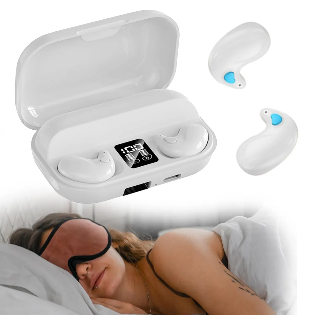 Barrow Mods Barrow Mods 2 in 1 Accessories Invisible Sleep Earbuds 72h .07oz — product photo