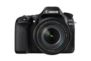 Canon Canon EOS 80D DSLR Kit with EF-S 18-135mm f/3.5-5.6 IS USM Lens (Black) — product photo