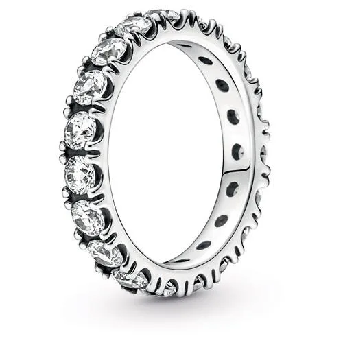 PANDORA PANDORA Sparkling Row Eternity Ring sterling silver cubic zirconia — product photo