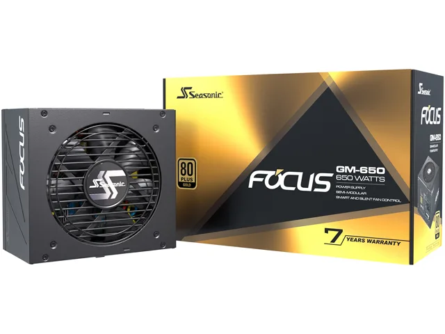 Seasonic Seasonic FOCUS GM-650 650W 80+ Gold semi-modular power supply — product photo