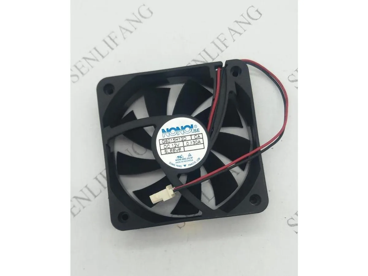 Fans Fans 6015 60x60x15mm DC12V 0.130A 2pin 2wire — product photo