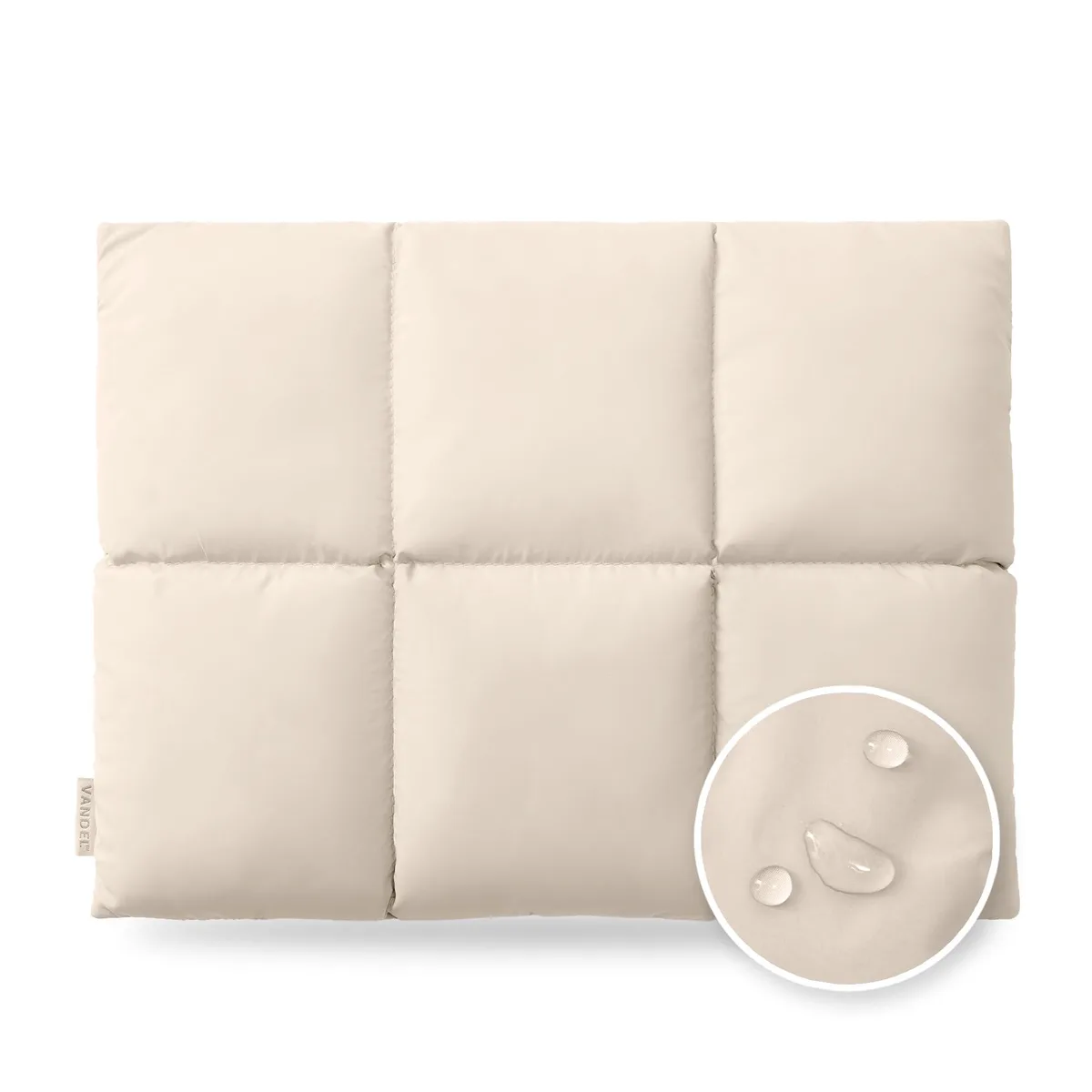  VANDEL Grid Puffy Laptop Sleeve 13-14 inch Grid Sand — product photo