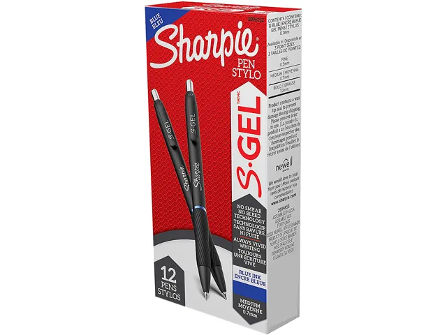 Sanford Sanford 2096152 S Gel Pen Medium .7 mm Blue Ink Black Barrel — product photo