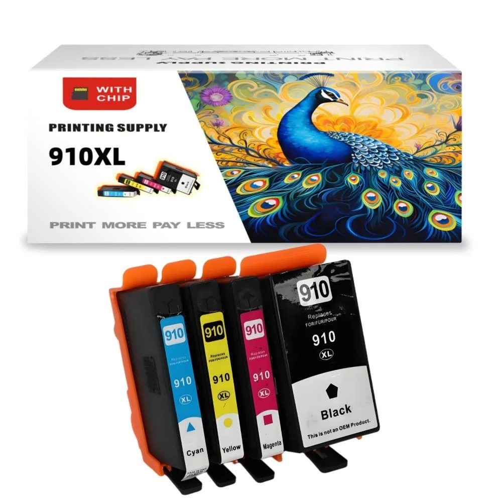 Aster Graphics Inc Aster Graphics Inc 910XL 4 Pack Black Cyan Magenta Yellow Ink Cartridge — product photo