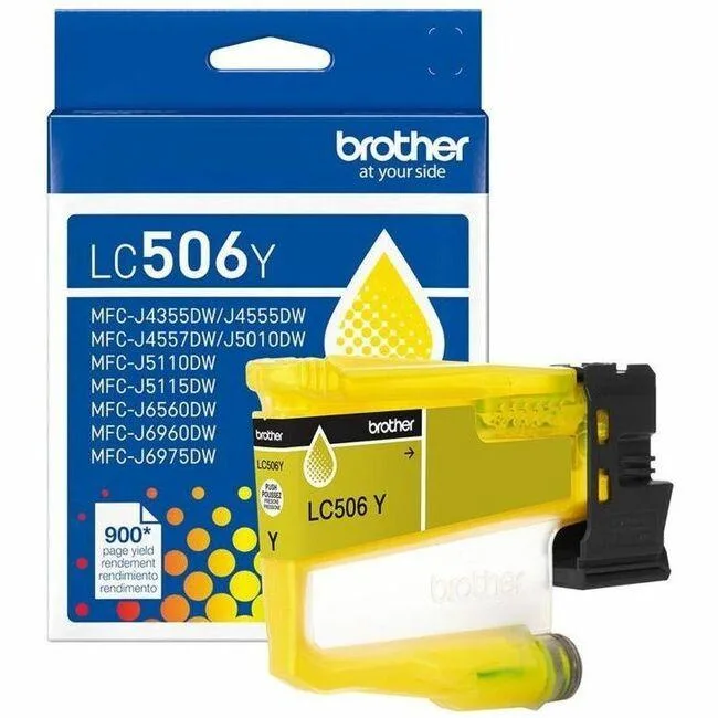 Brother Brother LC506Y Standard Yield Yellow Ink Cartridge — product photo