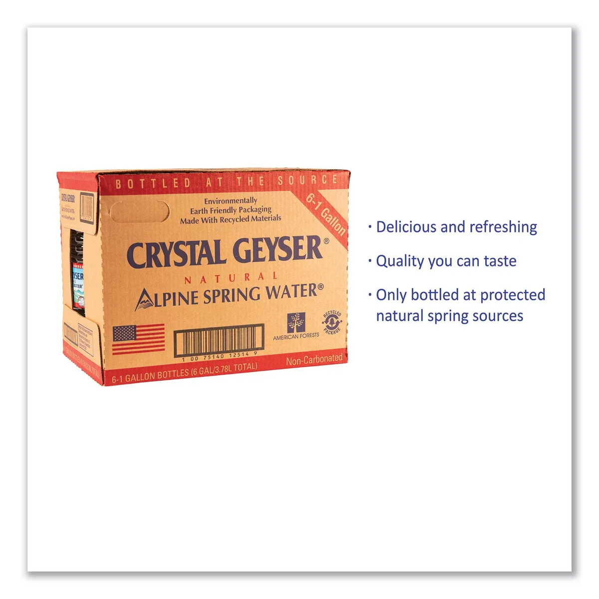 CRYSTAL GROUP CRYSTAL GROUP Alpine Spring Water 1 Gal Bottle 6 Pack — product photo