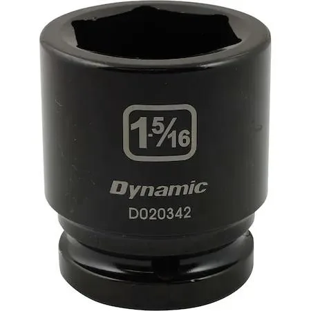 Black phosphate 3/4 inch drive 6-point socket size 1-5/16 inch