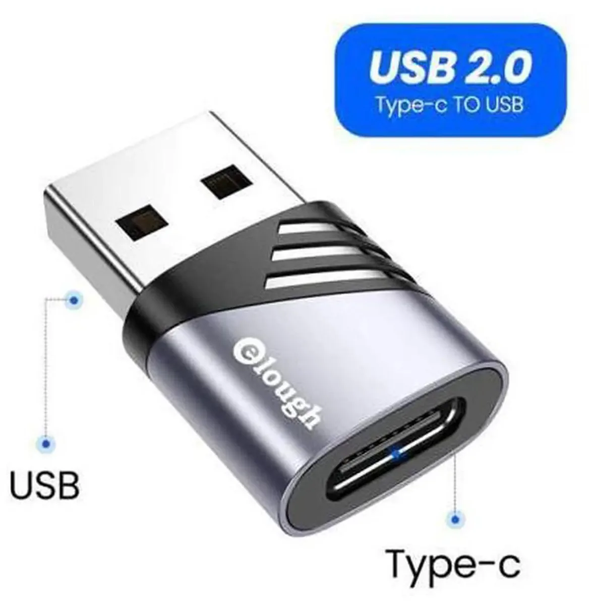 SMUGDESK SMUGDESK USB-A Female to USB-C Male OTG Adapter 3A — product photo