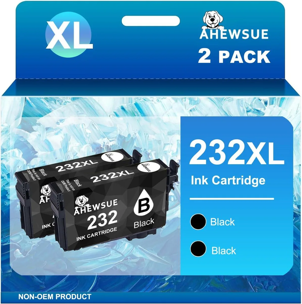 NuoTo NuoTo 232XL Black Ink Cartridge 2-Pack — product photo