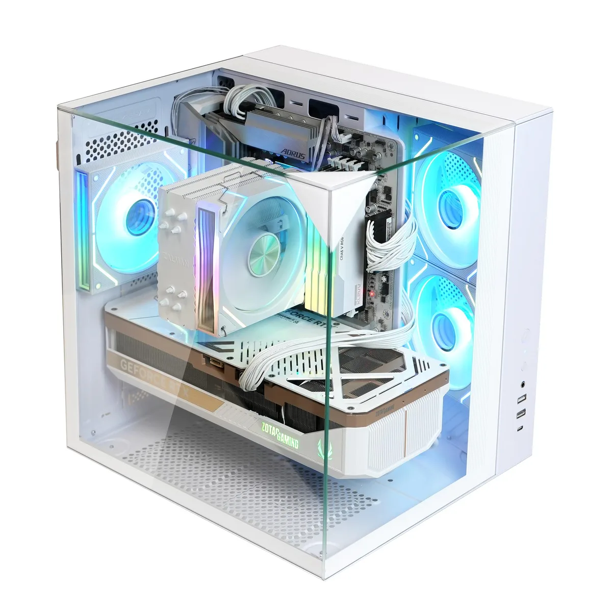 Zalman Zalman ZQBE ATX Mid Tower PC Case White — product photo