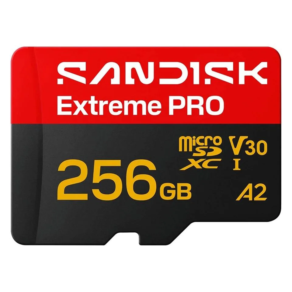 SanDisk SanDisk Extreme PRO microSDXC 256GB UHS-I U3 V30 A2 250MB/s memory card + Adapter — product photo