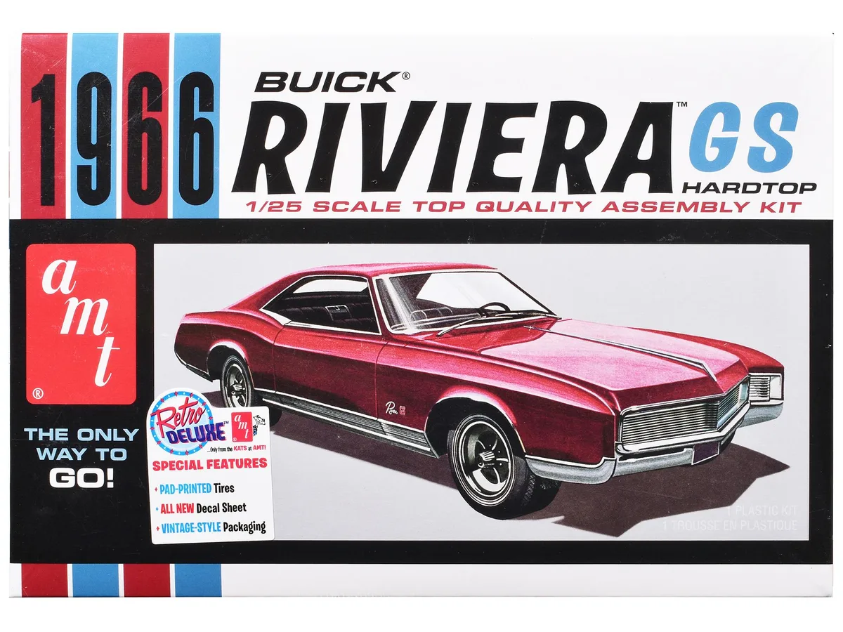 AMT AMT AMT1439 1/25 Scale 1966 Buick Riviera GS Hobby Collectible — product photo
