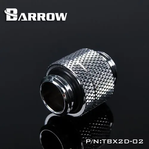 Barrow Mods Barrow Mods TBX2D-02-Silver G1/4" Male-to-Male Rotary Adaptor Silver — product photo
