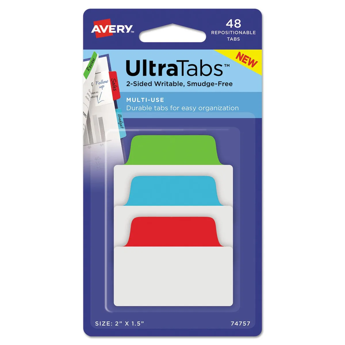 Avery Dennison Avery Dennison 74757 Repositionable Tabs 48 pack — product photo