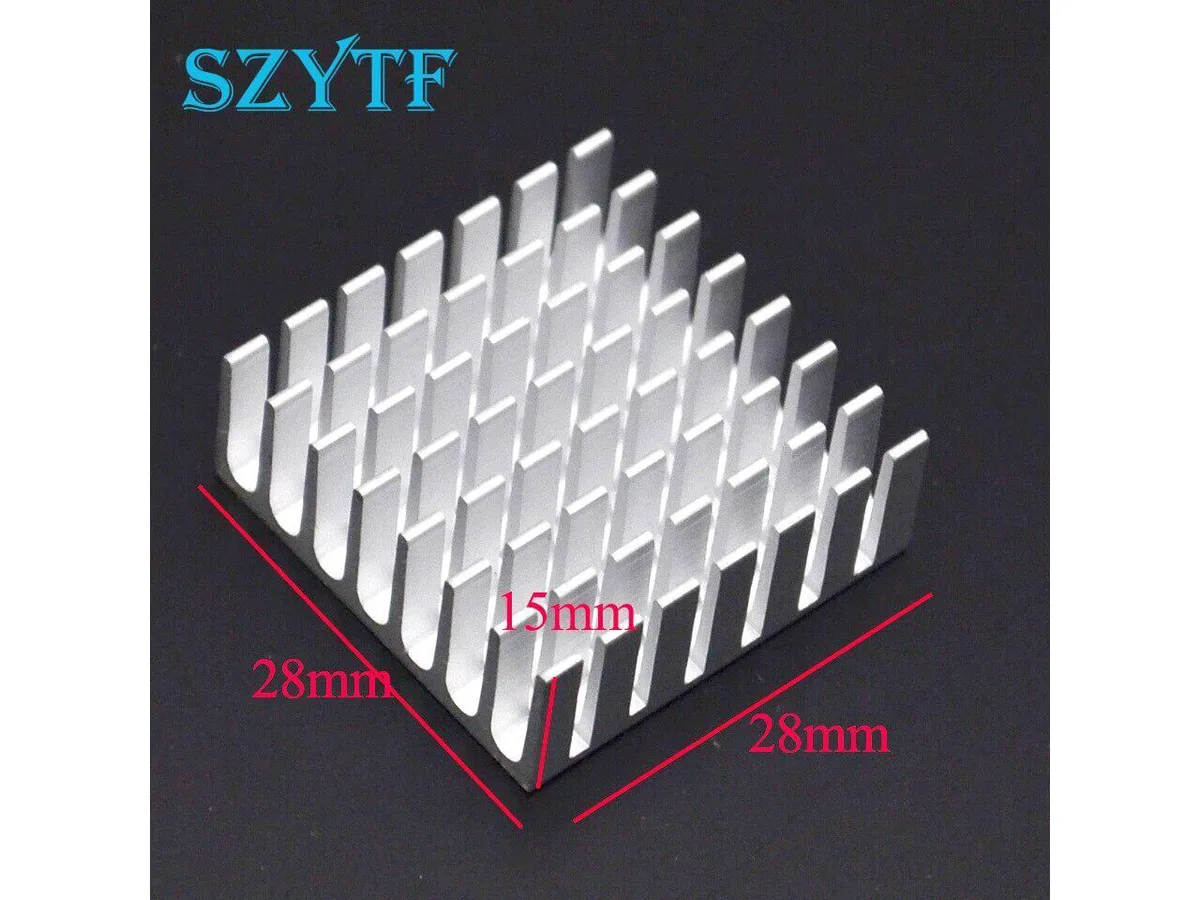 Fans Fans 20pcs 28x28x15mm Heat Sink Silver Slot — product photo