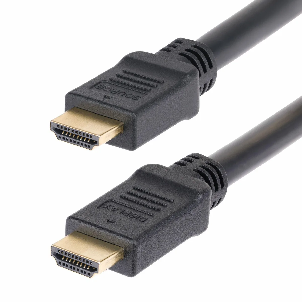 Black 10m active HDMI cable with male-to-male connectors