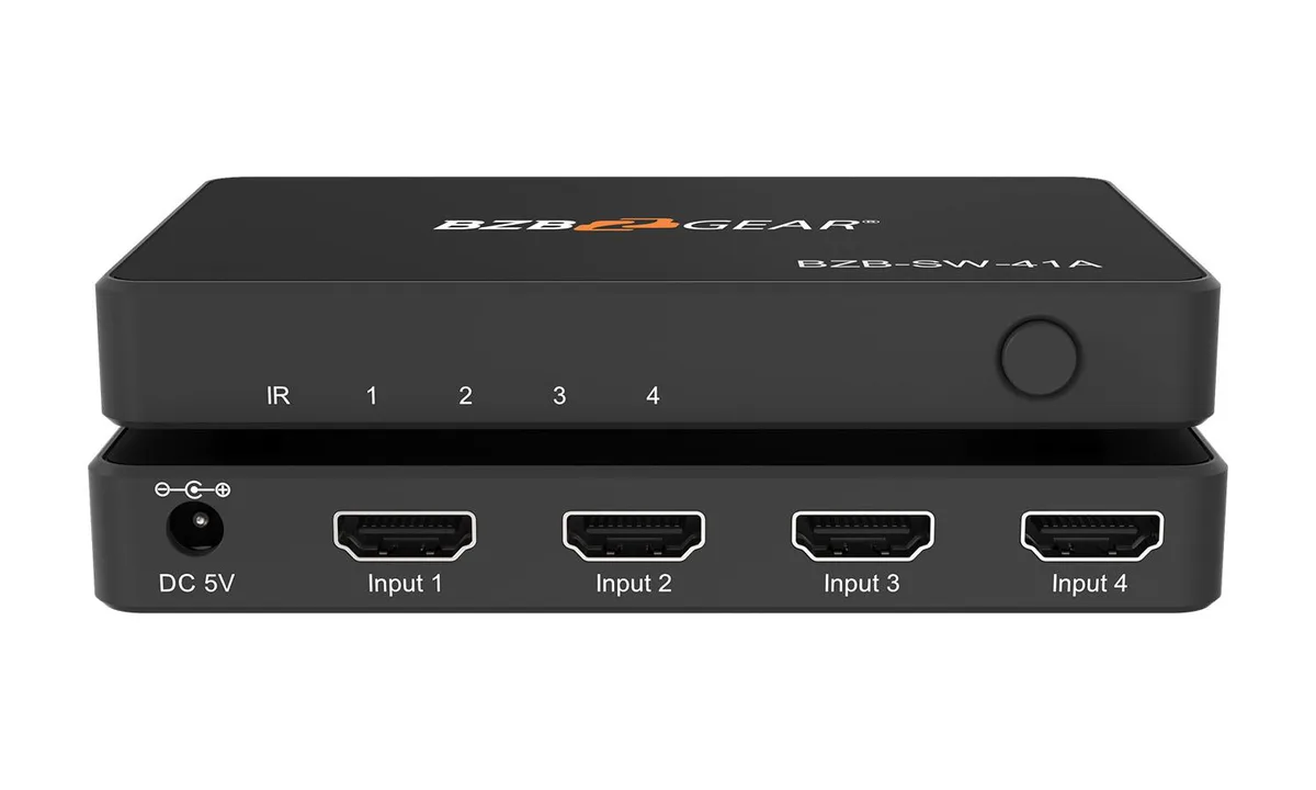 BZBGEAR BZBGEAR BZB-SW-41A 4x1 4K 60Hz HDMI video switch — product photo