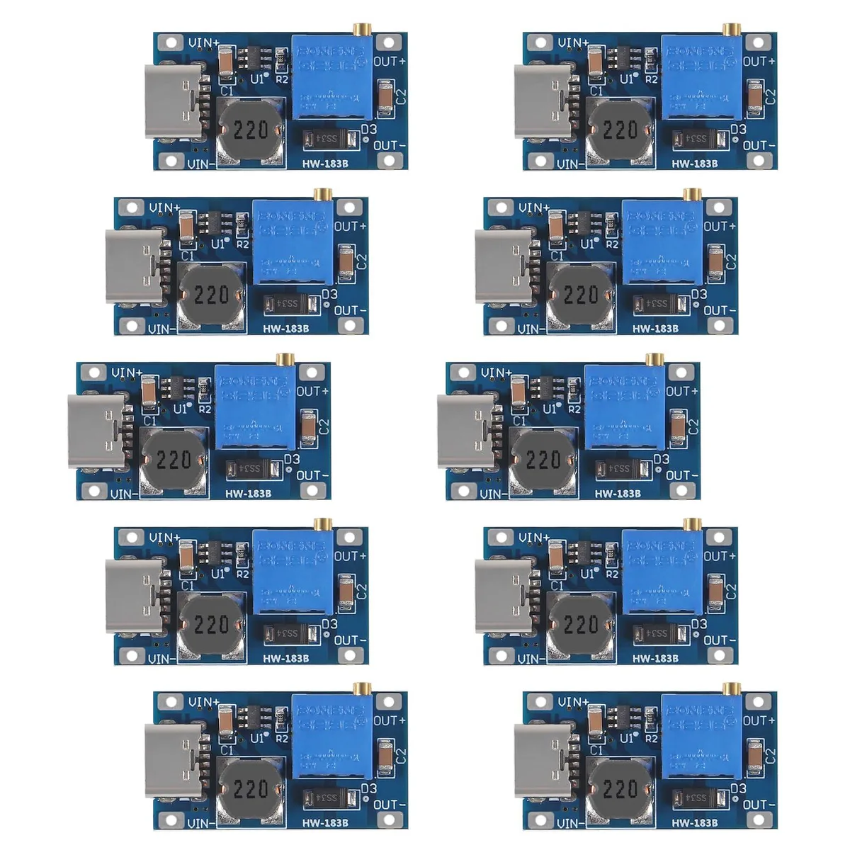 KEHIPI KEHIPI MT3608 Type-C Boost Converter 2A 10 pcs — product photo