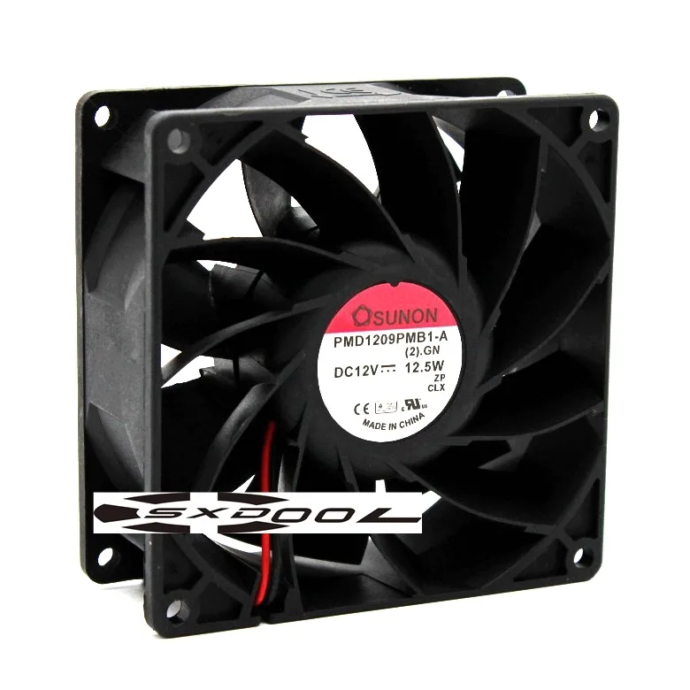 SXDOOL SXDOOL PMD1209PMB1-A(2).GN 92mm 12V 12.5W 2-wire case fan — product photo
