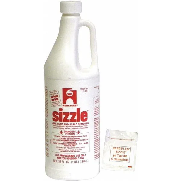 White trigger-spray bottle with Hercules Sizzle label 32 oz