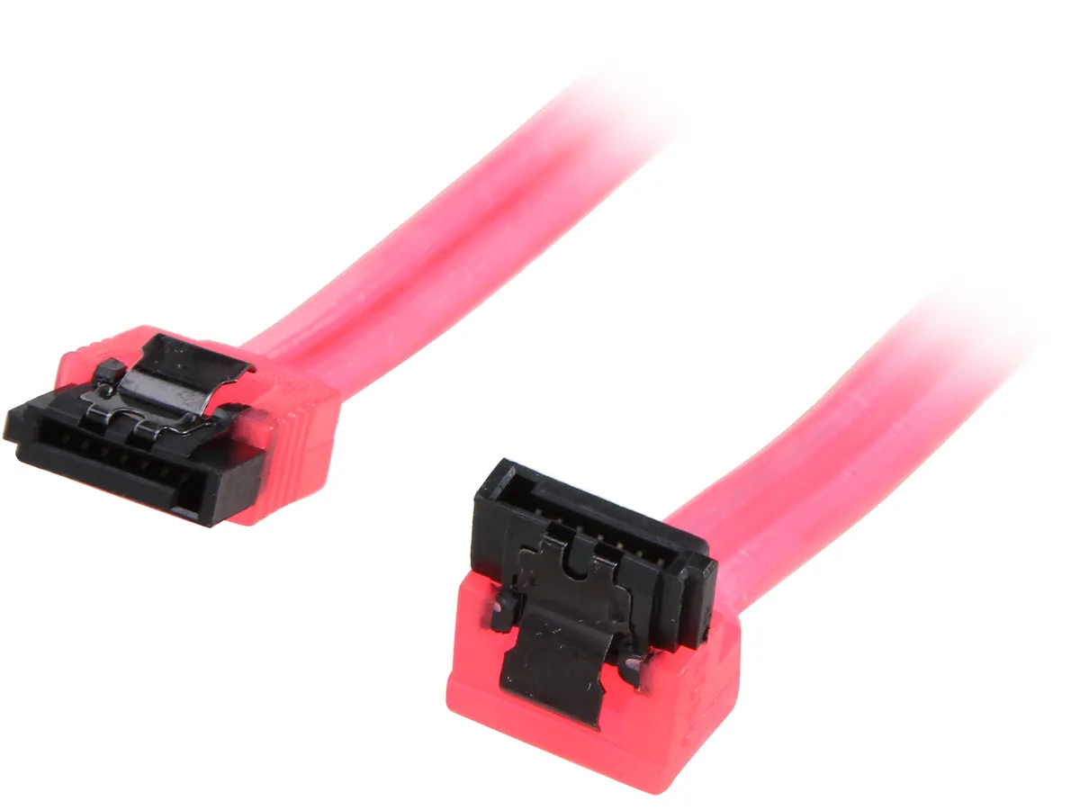 Nippon Labs Nippon Labs SATA3L1.5FT-90/180RD 1.5 ft SATA III cable 90 to 180 degree — product photo