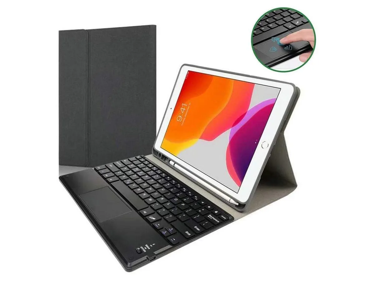 Werleo Werleo iPad Pro 12.9 Keyboard Case with Touchpad and Pencil Holder Black — product photo