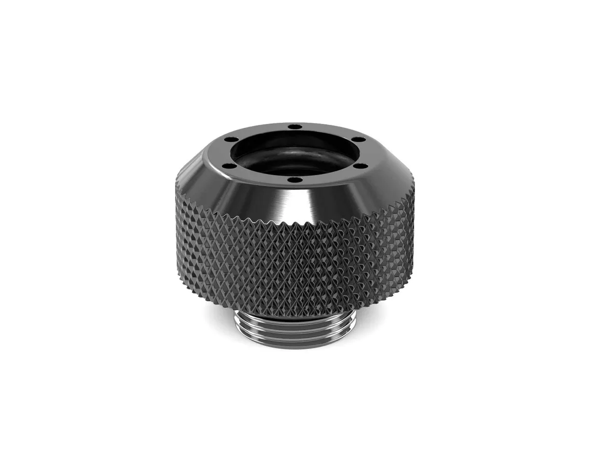 PrimoChill PrimoChill RevolverSX 1/2in Rigid Fitting Dark Nickel 24mm diy cooling — product photo