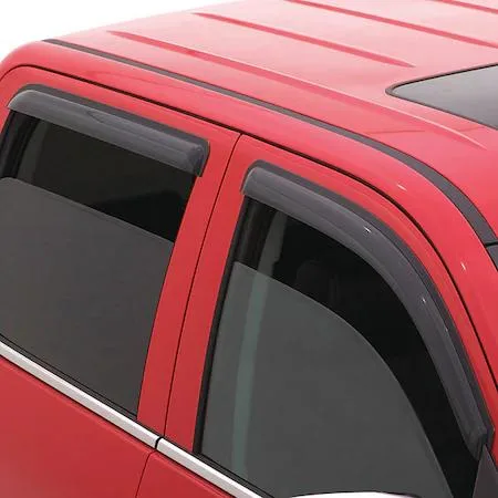 AVS 94975 black acrylic air deflector, smooth finish, tape mount
