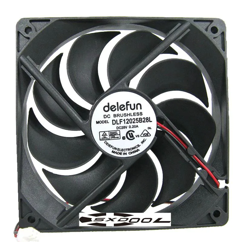 SXDOOL SXDOOL DLF12025B28L 120 mm 28 V case fan — product photo