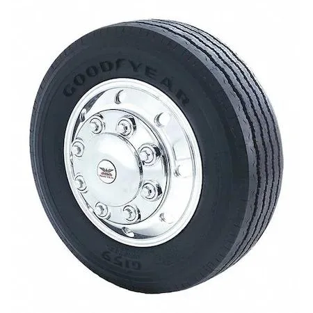 Phoenix Q820F chrome front hub cover for 19.5 inch wheels
