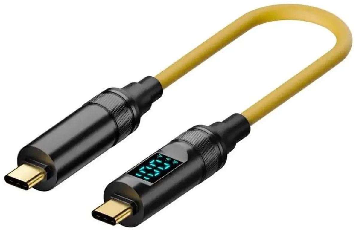 SMUGDESK SMUGDESK 20cm USB-C to USB-C Cable with Smart LED Display — product photo