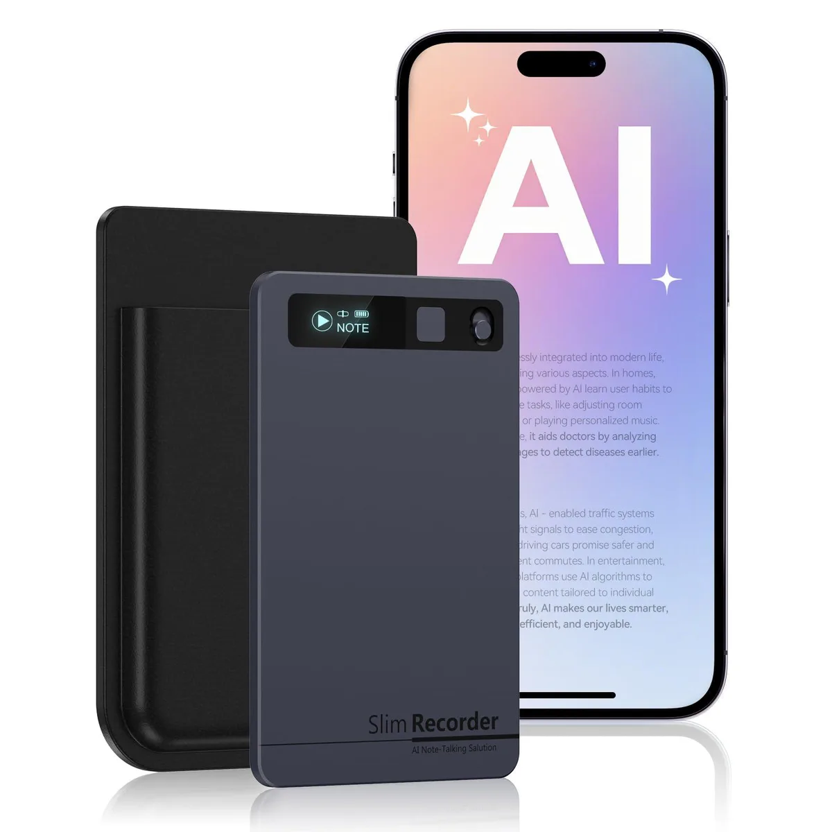  JYUESJKJ FW920 AI Voice Recorder 64GB 152 Languages — product photo