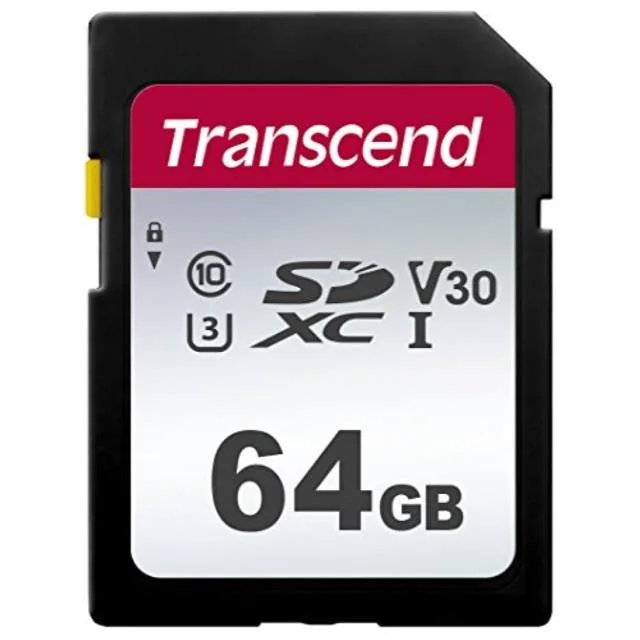 Transcend Transcend TS64GSDC300S 64GB SDXC UHS-I U3 V10 Class 10 — product photo