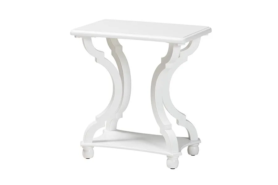 Baxton Studio Baxton Studio 222-13116-12595-NEGGS White End Table — product photo