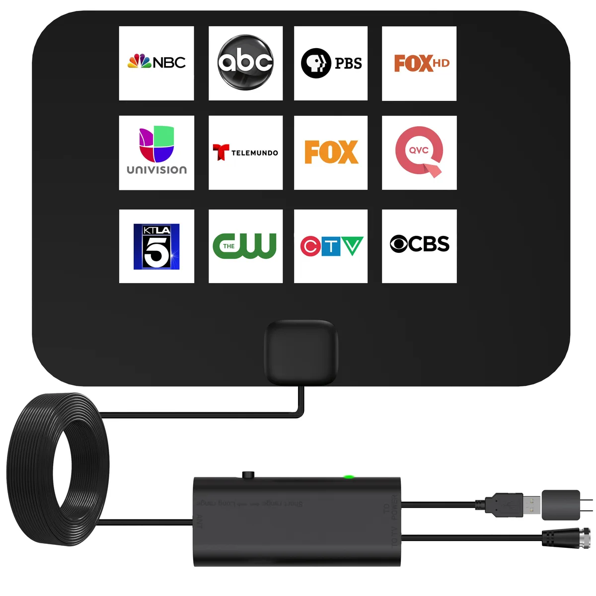 FIVE STAR FIVE STAR FSA-7808 Amplified Indoor TV Antenna 60 Miles — product photo