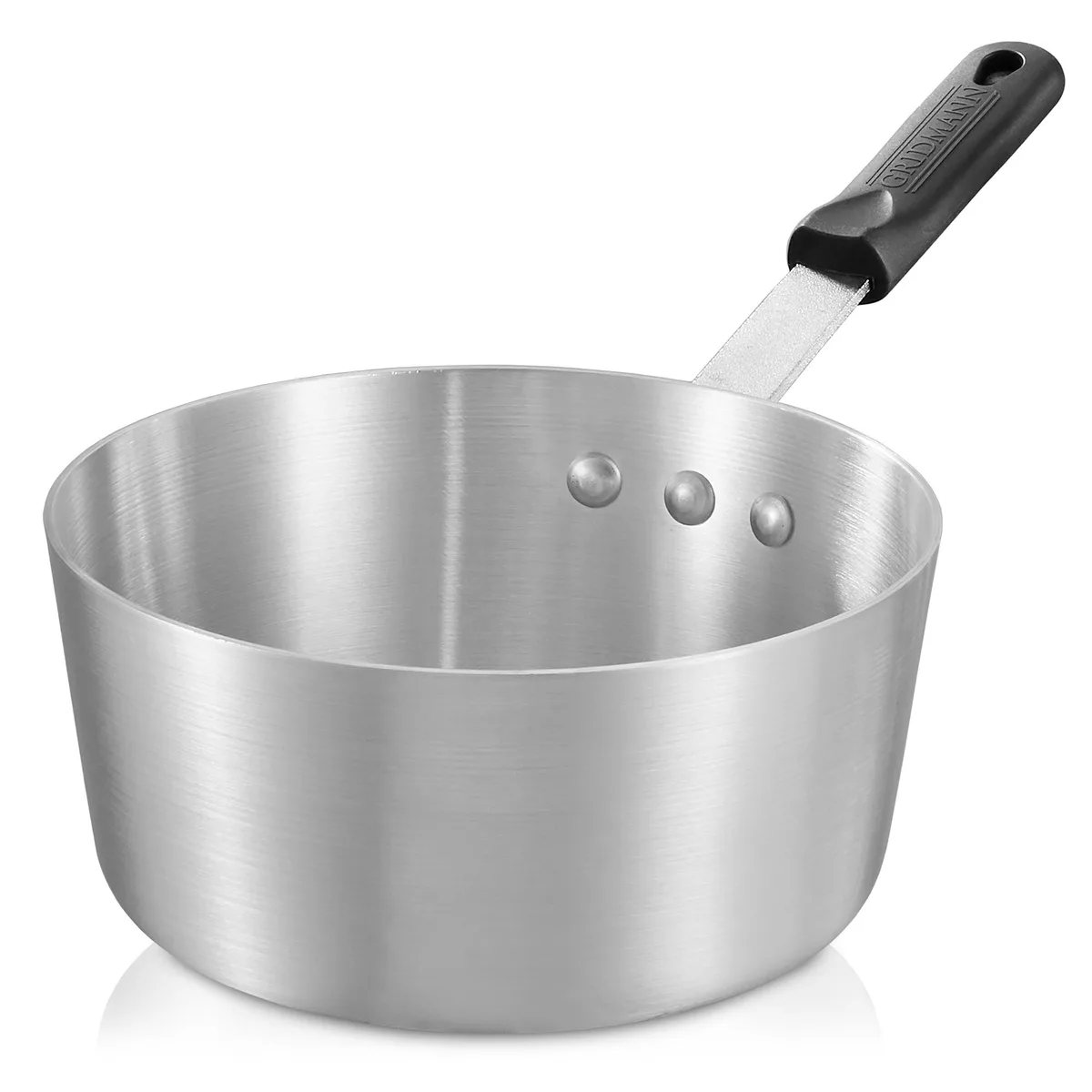 Gridmann Gridmann 2.75-Quart Tapered Aluminum Sauce Pan with Silicone Handle — product photo